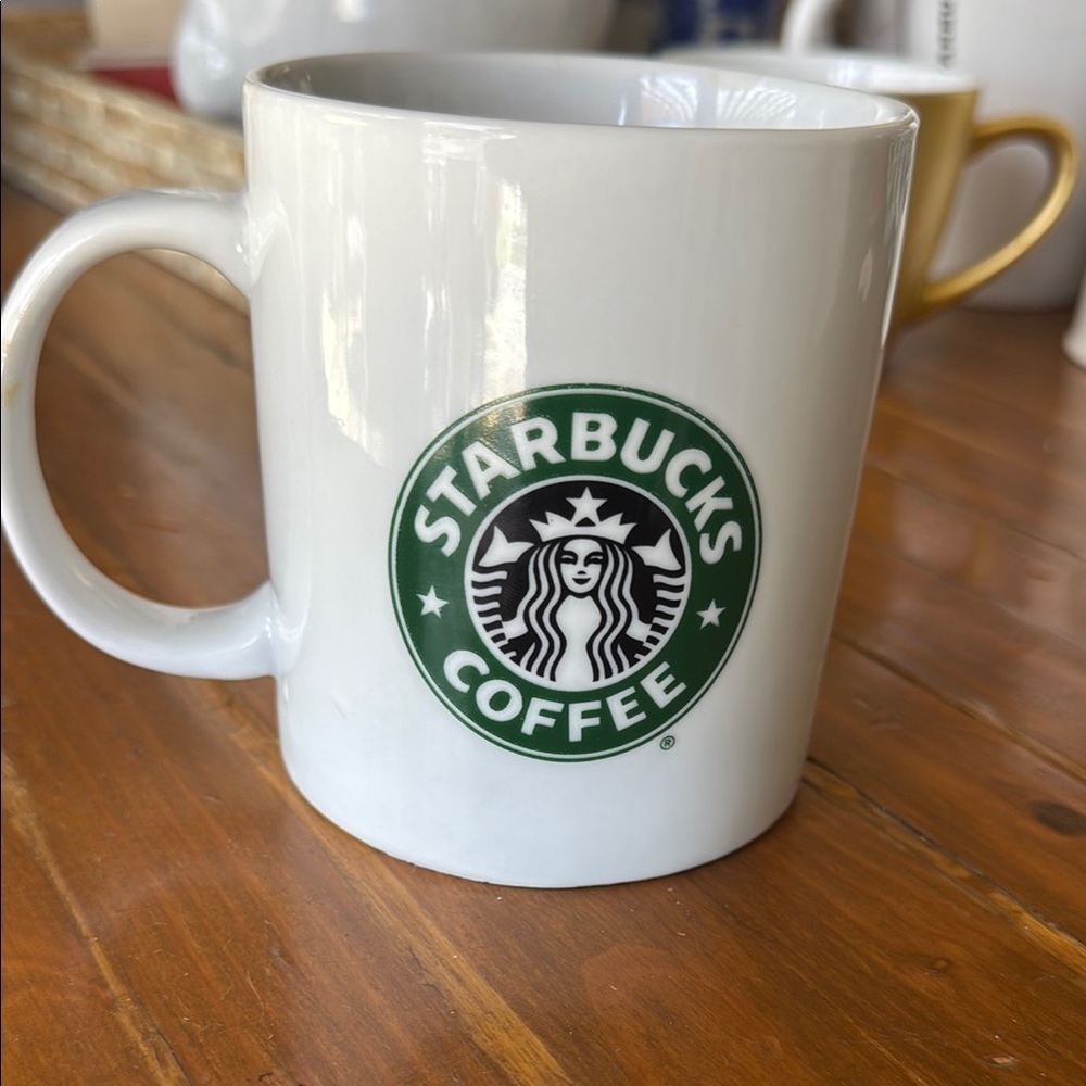 Starbucks Green Logo White Mug